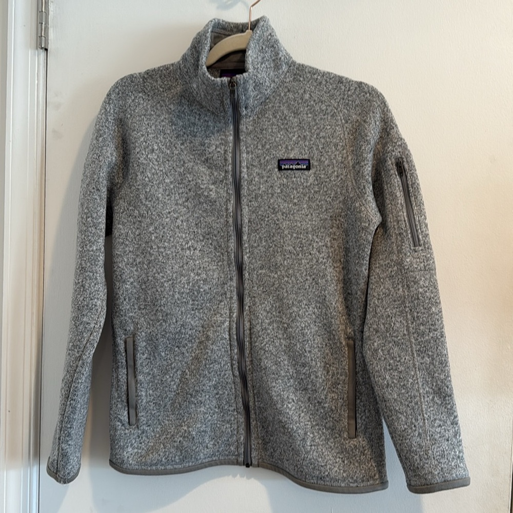Patagonia Heather Gray Full Zip Better Sweater